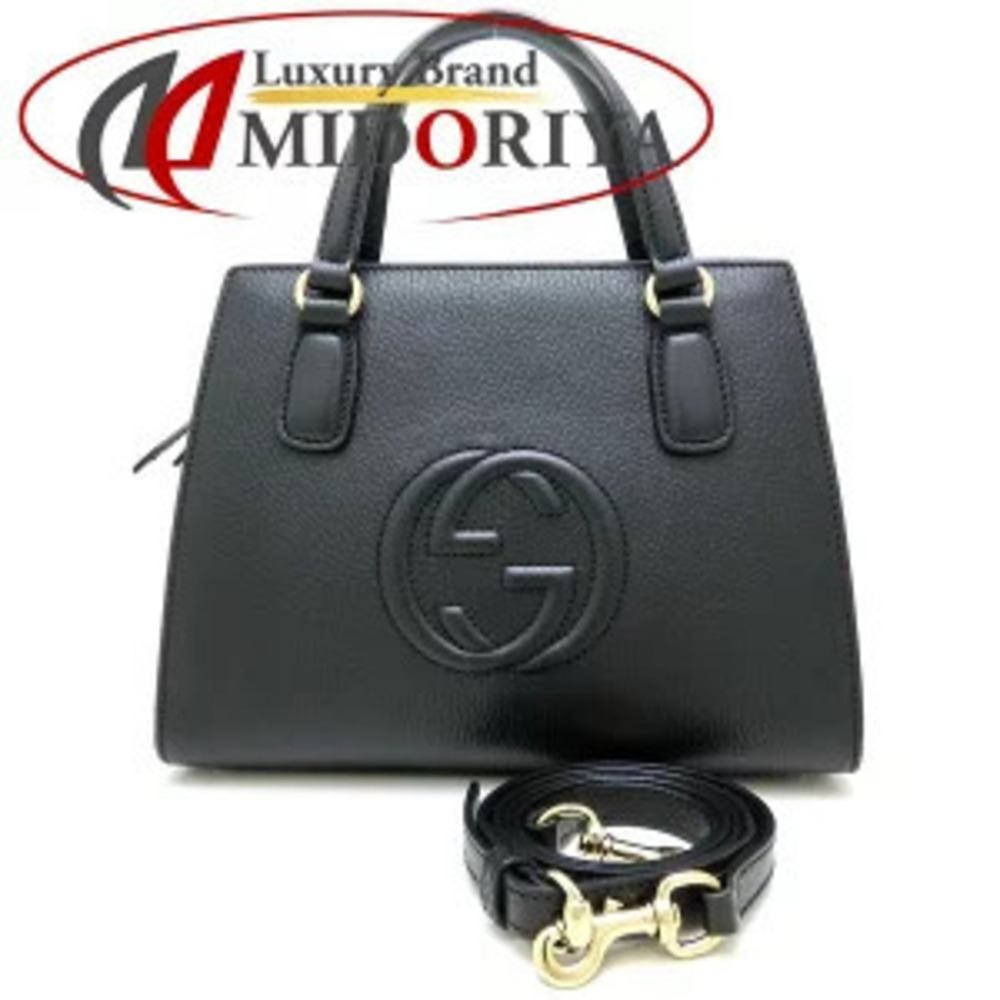 Gucci Leather Handbag Soho Black - Picture 2 of 9
